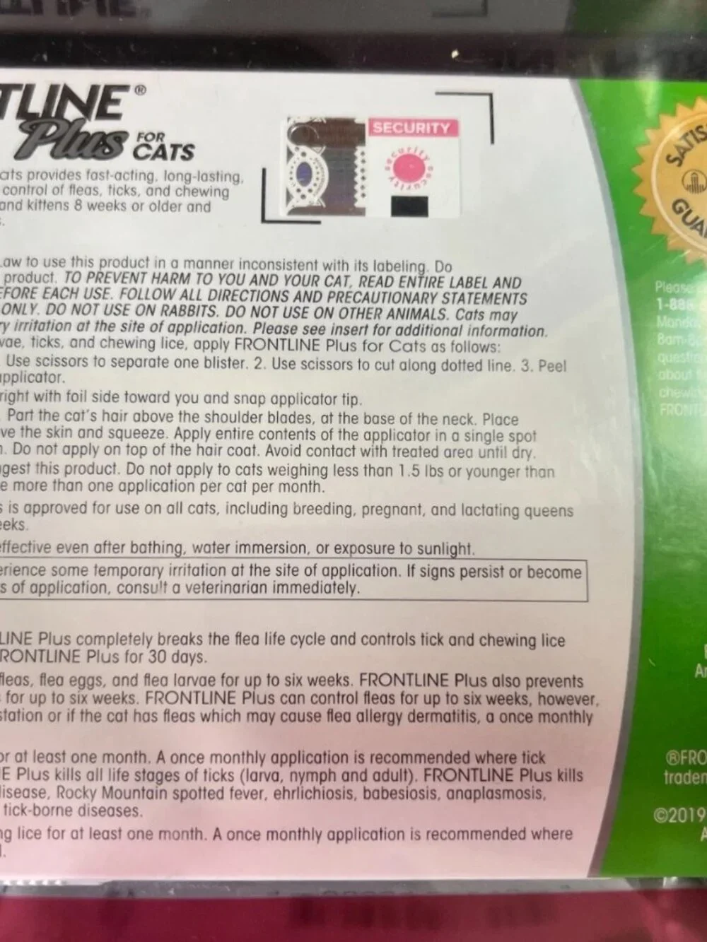 Frontline Plus Flea and Tick Treatment - 6 Dose